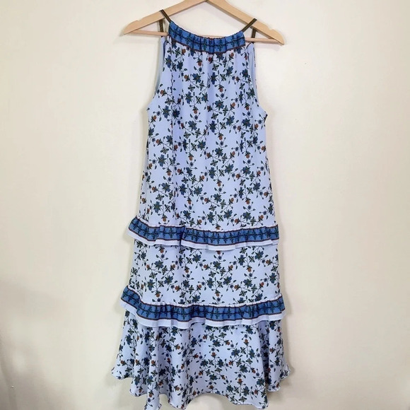 Max Studio Floral Tier Hem Sleeveless Dress - Picture 13 of 14
